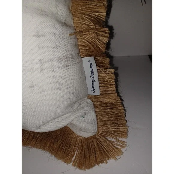 Tommy Bahama Indoor Outdoor Pillow Tropical Drink"Why Limit Happy To An Hour"NWT - Picture 2 of 11
